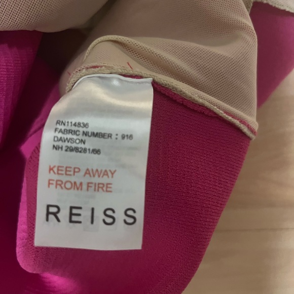 Reiss Dawson Bodycon Lace Inserts Dress - Picture 5 of 7